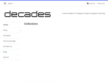 Tablet Screenshot of decadesinc.com